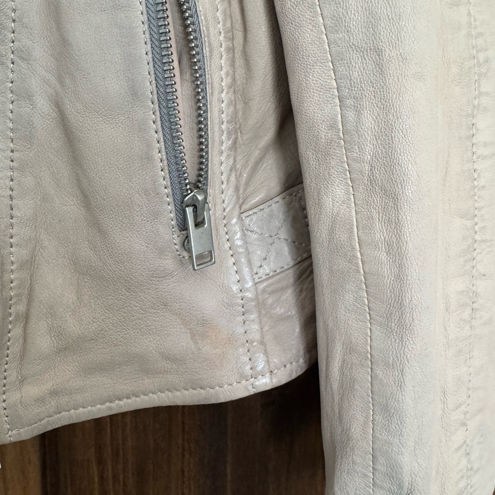 Mauritius Leather Karyn RF Leather Jacket Blush Pink Size 6 - Picture 9 of 13